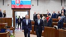 Slovenský prezident Peter Pellegrini v Národní rad� (28. kv�tna 2025)
