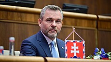 Slovenský prezident Peter Pellegrini v Národní rad (28. kvtna 2025)