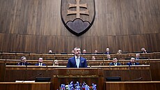 Slovenský prezident Peter Pellegrini v Národní rad� (28. kv�tna 2025)