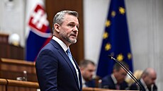 Slovenský prezident Peter Pellegrini v Národní rad (28. kvtna 2025)
