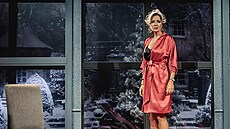 Kate�ina Bro�ová v p�edstavení Bella Donna v Divadle Radka Brzobohatého.