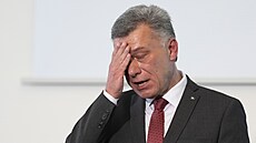 Ministr spravedlnosti Pavel Blaek (ODS) na tvrtení tiskové konferenci...