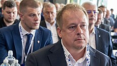 David Trunda, éf fotbalové Mladé Boleslavi, na valné hromad FAR jako jeden z...