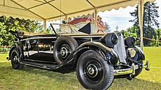 Opravený automobil �í�ského protektora Reinharda Heydricha v Památníku...