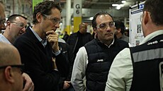 Antonio Filosa a John Elkann, úadující pedseda pedstavenstva Stellantisu