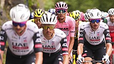 Balík cyklist s rovým Isaakem del Torem bhem 15. etapy Gira