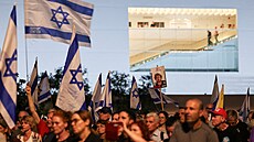 Demonstranti v Tel Avivu poadují proputní izraelských rukojmích v Gaze. (24....