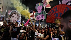 Demonstranti v Tel Avivu poadují proputní izraelských rukojmích v Gaze. (24....