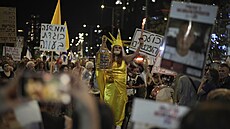 Demonstranti v Tel Avivu poadují proputní izraelských rukojmích v Gaze. (24....