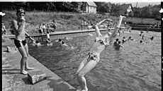 Pionýrský tábor Radost, 30. ervence 1975. V pionýrském táboe Radost v...
