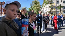 Píznivci separatistické Doncké lidové republiky a Ruska slaví ti roky od...
