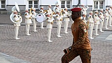 Lídr vojenské junty Burkiny Faso Ibrahim Traoré na náv�t�v� Moskvy. (10. kv�tna...