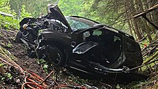 Nehoda vozu Dacia v katastru obce Bílá na Frýdecko-Místecku. Navzdory tkým...