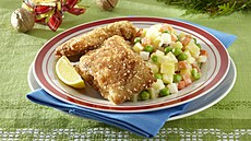 Sma�ený marinovaný kapr + stepy