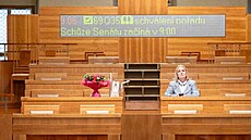 Ministryn obrany Jana ernochová v Senátu (21. kvtna 2025)