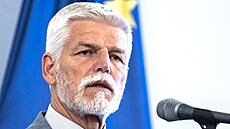 Prezident Petr Pavel po jednání nejvyšších ústavních činitelů na Pražském hradě
