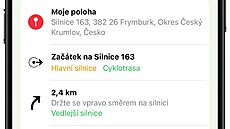 Aktualizace Apple Map v iOS 18