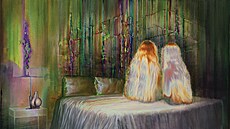 Attila Szcs, Inner room, olej na plátn, 240 x  200 cm.2024.