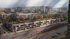 U stanice metra C Opatov v Praze 11 v úterý za�ala stavba roky p�ipravovaného...