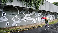 Zdi severní terasy Kongresového centra Praha (KCP) zdobí nové výtvarné dílo,...