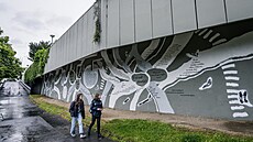 Zdi severní terasy Kongresového centra Praha (KCP) zdobí nové výtvarné dílo,...