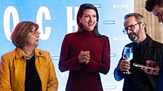 Ivana Andrlová, Andrea Mohylová a Jan Révai na premiée seriálu Moloch (26....