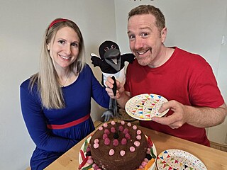 Michelle Kempsterová a Steve Watts. Na snímku nechybí ani straka Maggie.