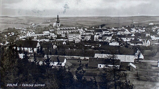 Msto Poln na dobov pohlednici