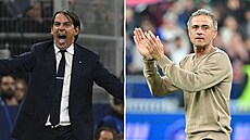 Simone Inzaghi (vlevo) a Luis Enrique.