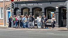 Irský Dublin vybavuje vybrané p�echody speciálními semafory, které mají...