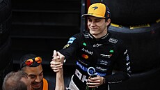 Oscar Piastri z McLarenu bhem kvalifikace na Velkou cenu Barcelony
