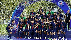 Fotbalisté PSG slaví vítzství v Lize mistr