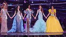 Top 5 finalistek Miss World 2025 ze zástupky� Spojených stát� a Karibiku...