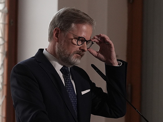 Premiér Petr Fiala (ODS) podal vyjádení k následným krokm v souvislosti s...