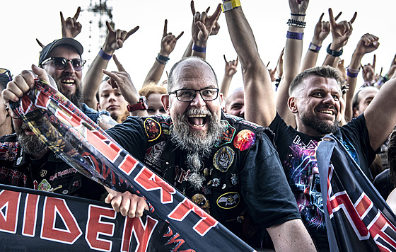 Fanouci na koncert Iron Maiden v Letanech (31. kvtna 2025, Praha)