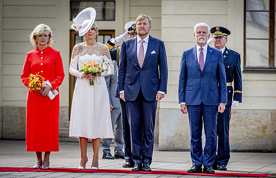 eskou republiku navtívil nizozemský král Willem-Alexander a jeho ena Máxima....
