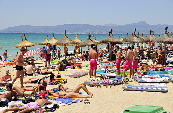 Pelidnná ást pláe Playa de Palma, nazvaná El Arenal