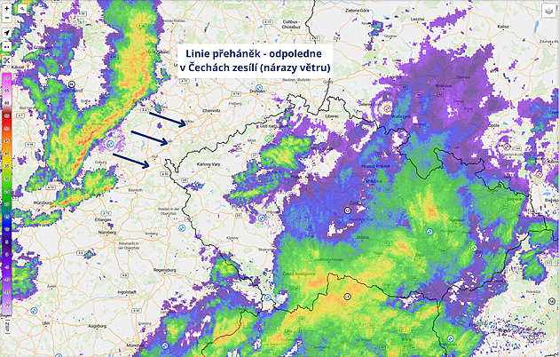 Meteorologové varují před silnými bouřkami a větrem, příští týden bude tropický