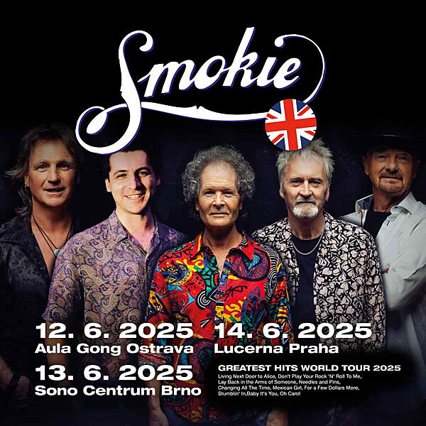 Glamrocková formace Smokie opt vystoupí v esku
