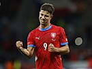 Adam Hlo�ek oslavuje sv�j gól.
