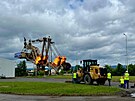 Odstel rypadla, ktermu se pezdvalo Bezensk drak. (6. ervna 2025)