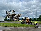 Odstel rypadla, ktermu se pezdvalo Bezensk drak. (6. ervna 2025)