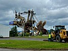 Odstel rypadla, ktermu se pezdvalo Bezensk drak. (6. ervna 2025)