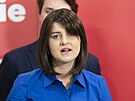 Tisková konference zástupc Sociální demokracie k nadcházejícím volbám do...
