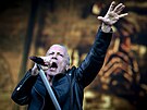 Bruce Dickinson, zpvk Iron Maiden, na koncert v Letanech (31. kvtna 2025,...