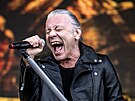 Bruce Dickinson, zpvk Iron Maiden, na koncert v Letanech (31. kvtna 2025,...