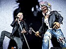 Frontman Iron Maiden Bruce Dickinson na koncert v Letanech (31. kvtna 2025,...