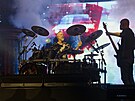 Lochotnsk amfitetr hostil 14. ronk Metalfestu. Na snmku zrovna vystupuje...