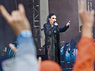 Lochotnsk amfitetr hostil 14. ronk Metalfestu. Na snmku zrovna vystupuje...