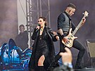 Lochotnsk amfitetr hostil 14. ronk Metalfestu. Na snmku zrovna vystupuje...